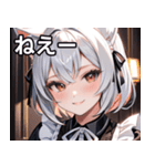 猫耳のツートンカラー ＆ いたずらな笑顔（個別スタンプ：8）