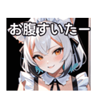 猫耳のツートンカラー ＆ いたずらな笑顔（個別スタンプ：28）