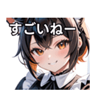 猫耳のツートンカラー ＆ いたずらな笑顔（個別スタンプ：29）
