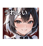 猫耳のツートンカラー ＆ いたずらな笑顔（個別スタンプ：37）