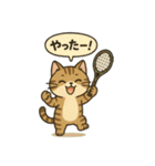 テニス猫。時々他のも。（個別スタンプ：3）
