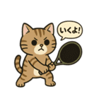 テニス猫。時々他のも。（個別スタンプ：8）