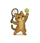 テニス猫。時々他のも。（個別スタンプ：17）