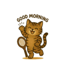 テニス猫。時々他のも。（個別スタンプ：22）