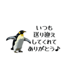 【省スペース】家族連絡用ペンギンスタンプ（個別スタンプ：4）