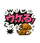ダックスちゃんの気持ち（個別スタンプ：9）