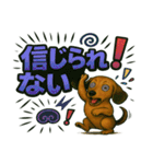 ダックスちゃんの気持ち（個別スタンプ：36）