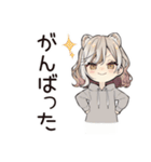 フェレットちゃんのお仕事おつかれ♡（個別スタンプ：4）