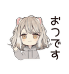 フェレットちゃんのお仕事おつかれ♡（個別スタンプ：19）