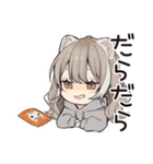 フェレットちゃんのぬくぬくおうち時間（個別スタンプ：24）