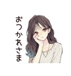 ふんわり大人女子のご褒美スイーツ（個別スタンプ：3）