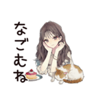 ふんわり大人女子のご褒美スイーツ（個別スタンプ：32）