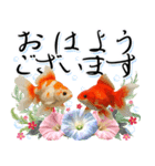 金魚が泳ぐ！日本の素敵な夏の日常・挨拶（個別スタンプ：1）