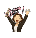 競馬女子ハナコ 歓喜のポーズスタンプ（個別スタンプ：2）