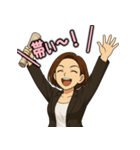 競馬女子ハナコ 歓喜のポーズスタンプ（個別スタンプ：5）