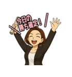競馬女子ハナコ 歓喜のポーズスタンプ（個別スタンプ：6）