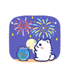 夏に使える白ポメ☆便利な敬語と気遣い（個別スタンプ：21）
