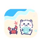 夏に使える白ポメ☆便利な敬語と気遣い（個別スタンプ：22）