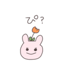 不器用なうさぴこ（個別スタンプ：21）