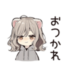 お昼寝大好きフェレットちゃん♡（個別スタンプ：22）