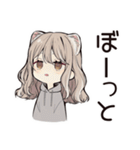 お昼寝大好きフェレットちゃん♡（個別スタンプ：35）