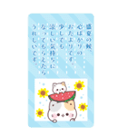 【BIG長文】夏の丁寧なご挨拶★ぷにゃんこ（個別スタンプ：5）