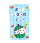 【BIG長文】夏の丁寧なご挨拶★ぷにゃんこ（個別スタンプ：19）