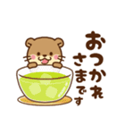 動く！コツメカワウソ♡毎日使える大人,夏（個別スタンプ：5）