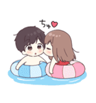 ジャージちゃんとあそぶ夏やすみ（個別スタンプ：4）