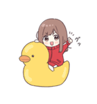 ジャージちゃんとあそぶ夏やすみ（個別スタンプ：6）