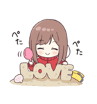 ジャージちゃんとあそぶ夏やすみ（個別スタンプ：21）