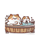 お風呂猫 あっそう,（個別スタンプ：21）