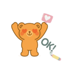 ほっとするくまちゃんスタンプ（個別スタンプ：5）