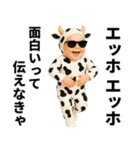 エッホエッホ 赤ちゃん 伝えなきゃ うし柄（個別スタンプ：16）
