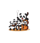 オーケストラパンダ（個別スタンプ：8）
