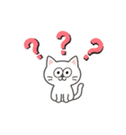 日常挨拶使いやすい白猫さんスタンプ（個別スタンプ：39）