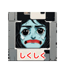 表情いろいろ古いフロッピー（個別スタンプ：7）