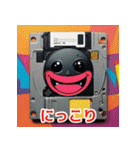 表情いろいろ古いフロッピー（個別スタンプ：8）