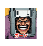 表情いろいろ古いフロッピー（個別スタンプ：35）