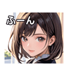 大人っぽいかわいい女の子（個別スタンプ：9）