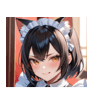猫耳の黒髪 ＆ ドヤ顔0（個別スタンプ：4）