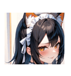 猫耳の黒髪 ＆ ドヤ顔0（個別スタンプ：12）