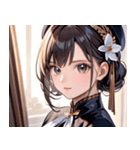 大人っぽいかわいい女の子0（個別スタンプ：3）