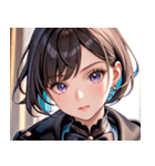 大人っぽいかわいい女の子0（個別スタンプ：4）