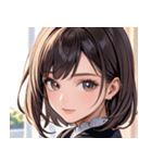 大人っぽいかわいい女の子0（個別スタンプ：9）
