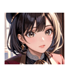 大人っぽいかわいい女の子0（個別スタンプ：11）