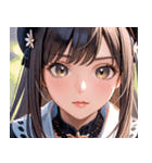 大人っぽいかわいい女の子0（個別スタンプ：33）