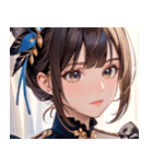 大人っぽいかわいい女の子0（個別スタンプ：37）