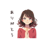 無難な女性の連絡用★定番（個別スタンプ：3）
