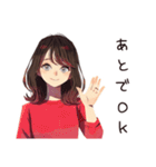 無難な女性の連絡用★定番（個別スタンプ：9）